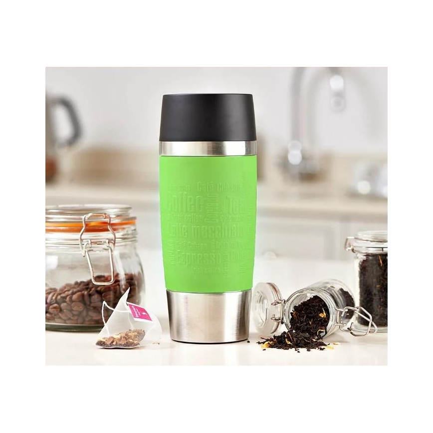 Tefal - Reismok 360 ml TRAVEL MUG roestvrij/groen