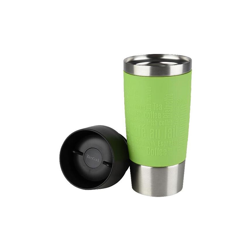 Tefal - Reismok 360 ml TRAVEL MUG roestvrij/groen