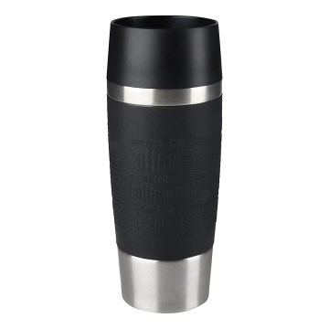 Tefal - Reismok 360 ml TRAVEL MUG roestvrij/zwart