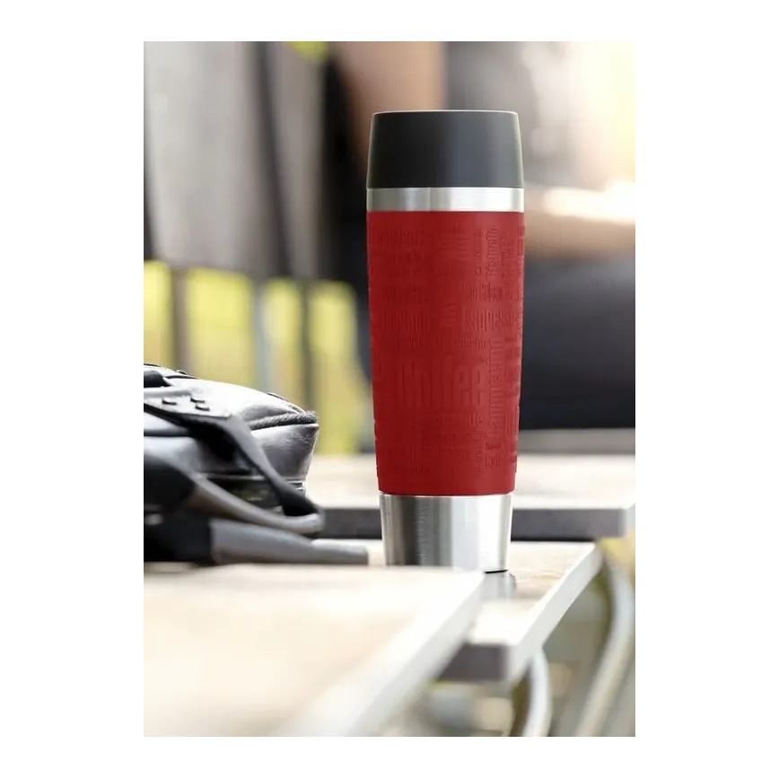 Tefal - Reismok 500 ml TRAVEL MUG roestvrij/rood