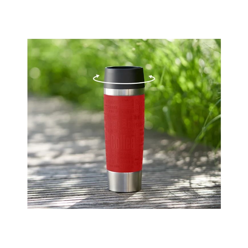 Tefal - Reismok 500 ml TRAVEL MUG roestvrij/rood