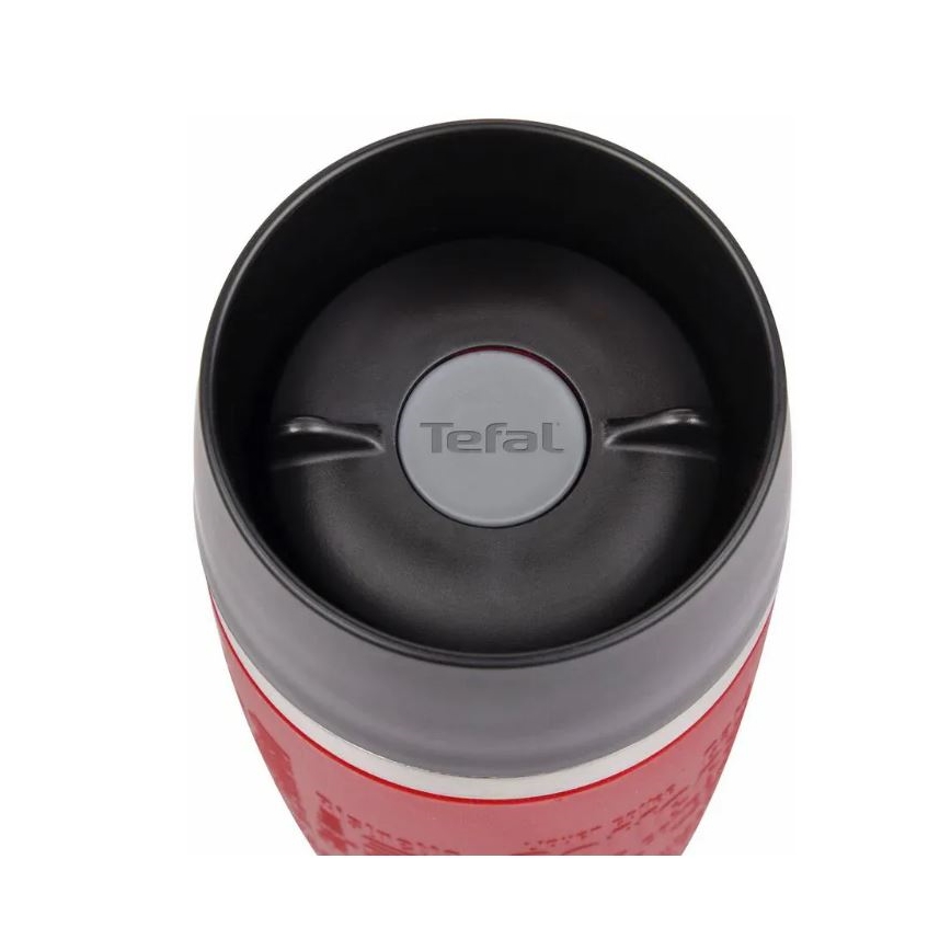 Tefal - Reismok 500 ml TRAVEL MUG roestvrij/rood