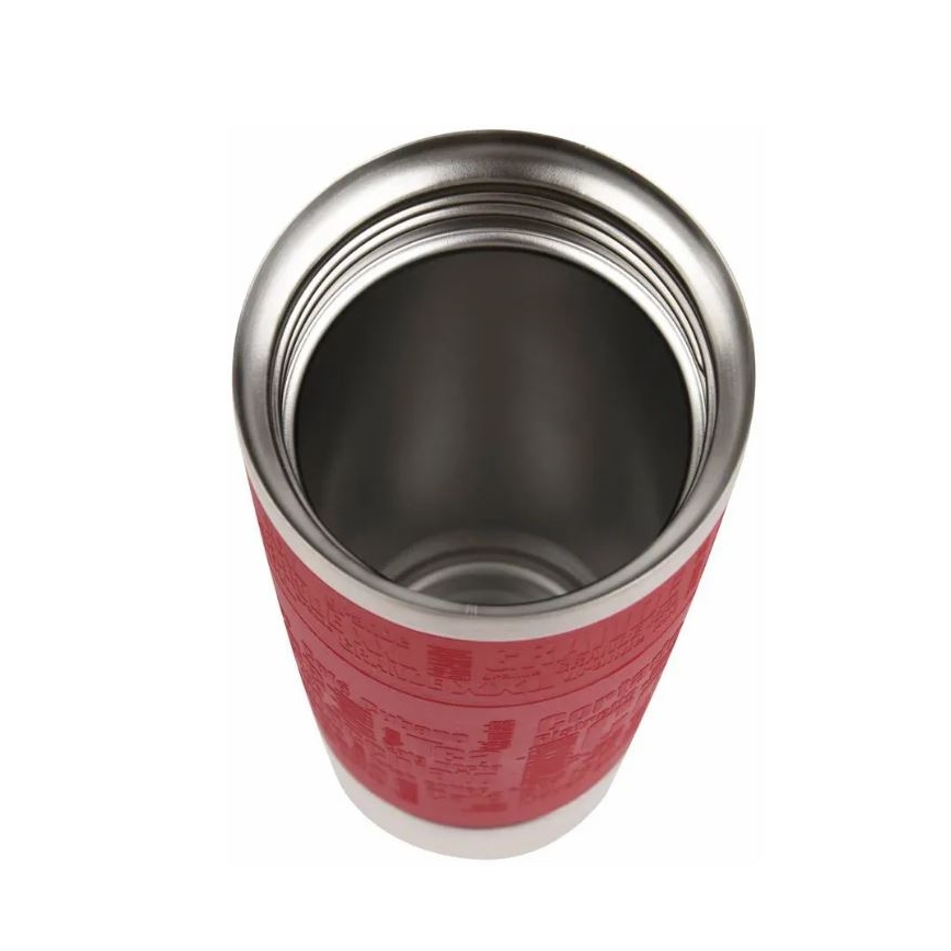 Tefal - Reismok 500 ml TRAVEL MUG roestvrij/rood