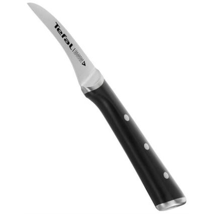 Tefal - Roestvrijstalen vleesmes ICE FORCE 7 cm glanzend chroom/zwart