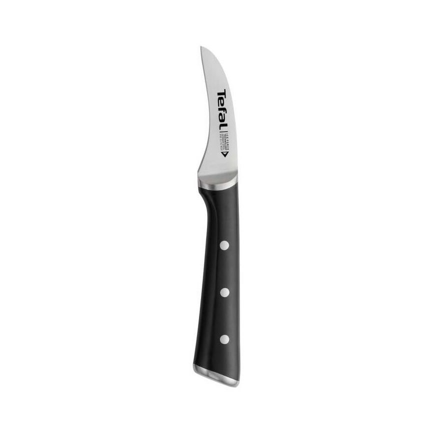 Tefal - Roestvrijstalen vleesmes ICE FORCE 7 cm glanzend chroom/zwart