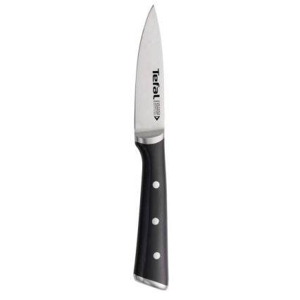 Tefal - Roestvrijstalen vleesmes ICE FORCE 9 cm glanzend chroom/zwart
