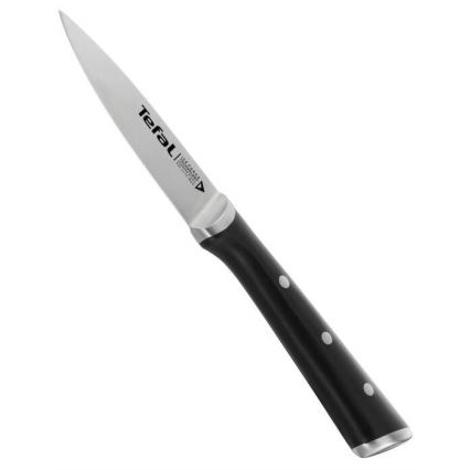 Tefal - Roestvrijstalen vleesmes ICE FORCE 9 cm glanzend chroom/zwart