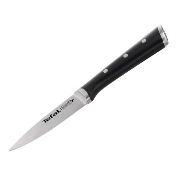 Tefal - Roestvrijstalen vleesmes ICE FORCE 9 cm glanzend chroom/zwart