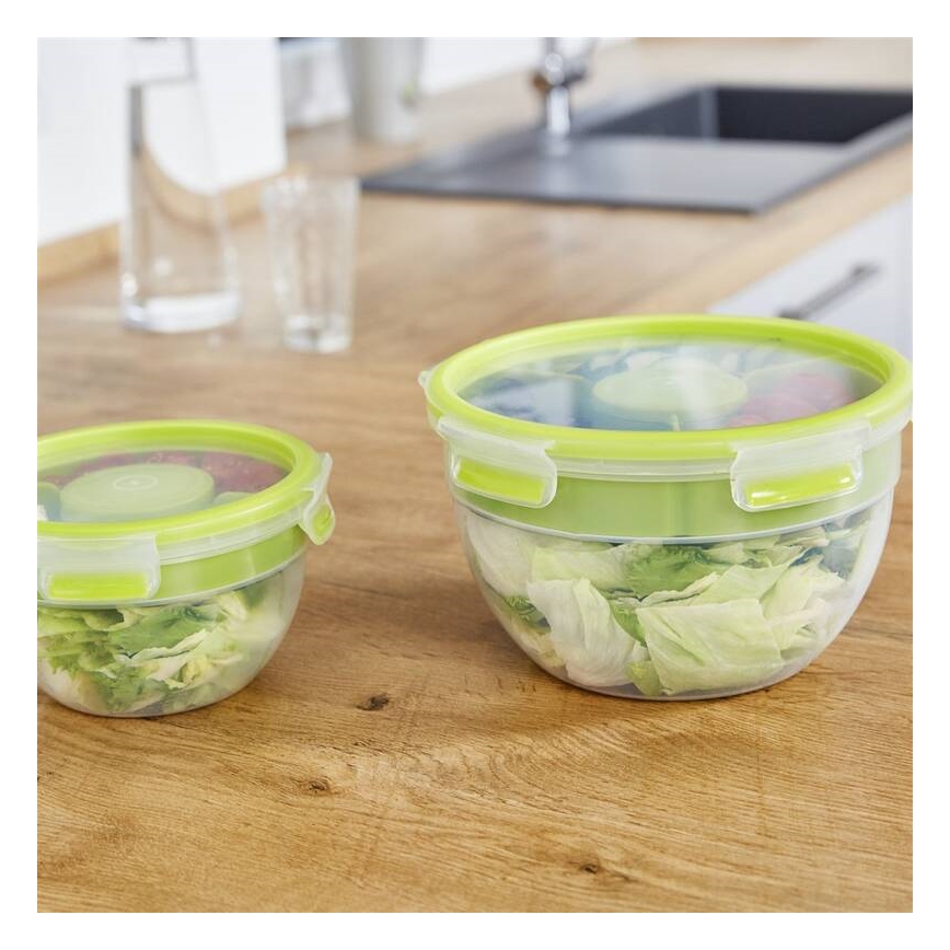 Tefal - Salade container 2,6 l MASTER SEAL TO GO groen