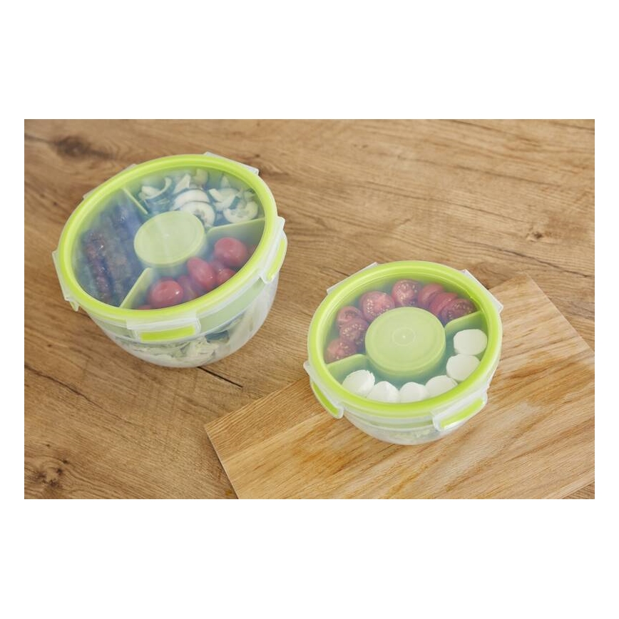 Tefal - Salade container 2,6 l MASTER SEAL TO GO groen