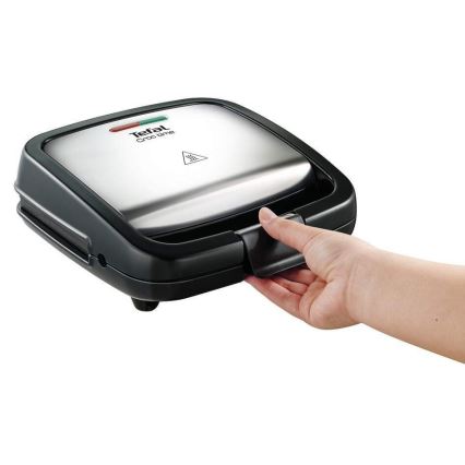 Tefal - Sandwich maker CROC TIME 700W/230V zwart/chroom