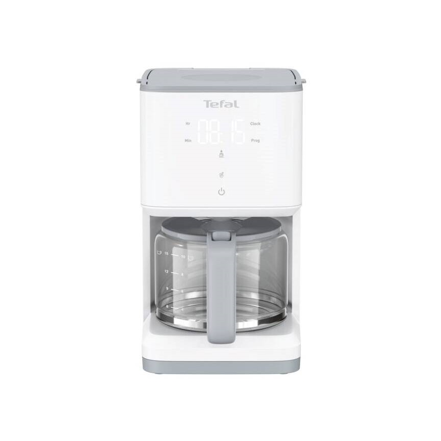 Tefal - Filterkoffiezetapparaat met LCD-display SENSE 1000W/230V wit
