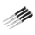 Tefal - SET 4x Roestvrijstalen steakmes ICE FORCE 11 cm glanzend chroom/zwart