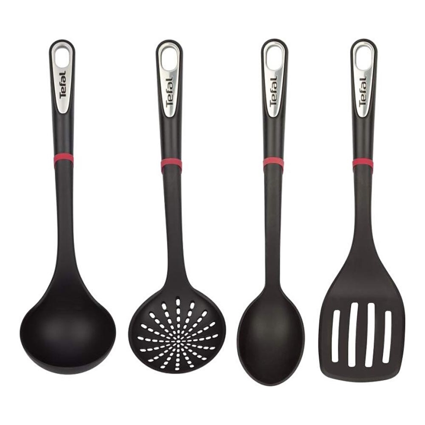 Tefal - Set keukengerei 4 st. INGENIO zwart