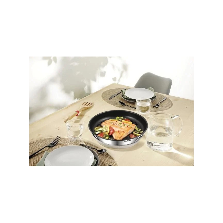 Tefal - Set kookgerei 10 st. INGENIO EMOTION roestvrijstaal