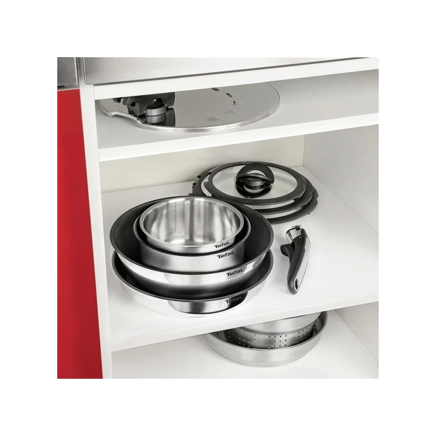Tefal - Set kookgerei 10 st. INGENIO EMOTION roestvrijstaal