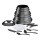 Tefal - Set kookgerei 20 st. INGENIO DAILY CHEF ON zwart