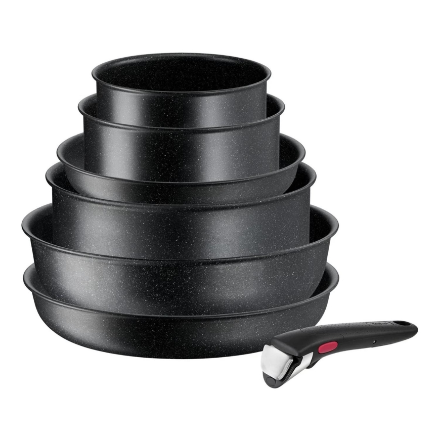 Tefal - Set kookgerei 7 st. INGENIO BLACK STONE