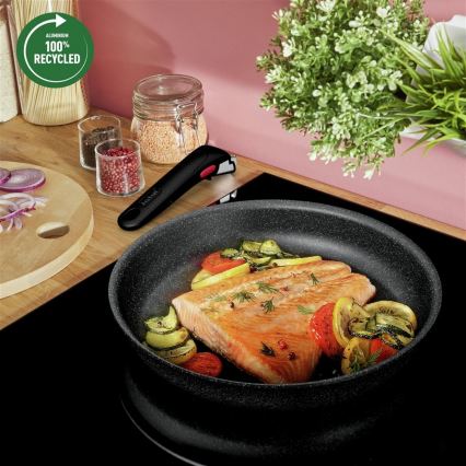 Tefal - Set kookgerei 7 st. INGENIO BLACK STONE