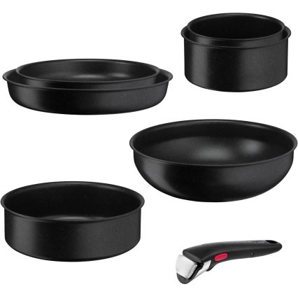 Tefal - Set kookgerei 7 st. INGENIO BLACK STONE