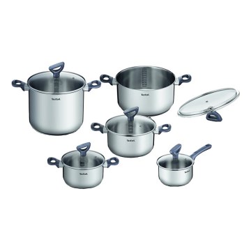 Tefal - Set potten 10 st. DAILY COOK roestvrij
