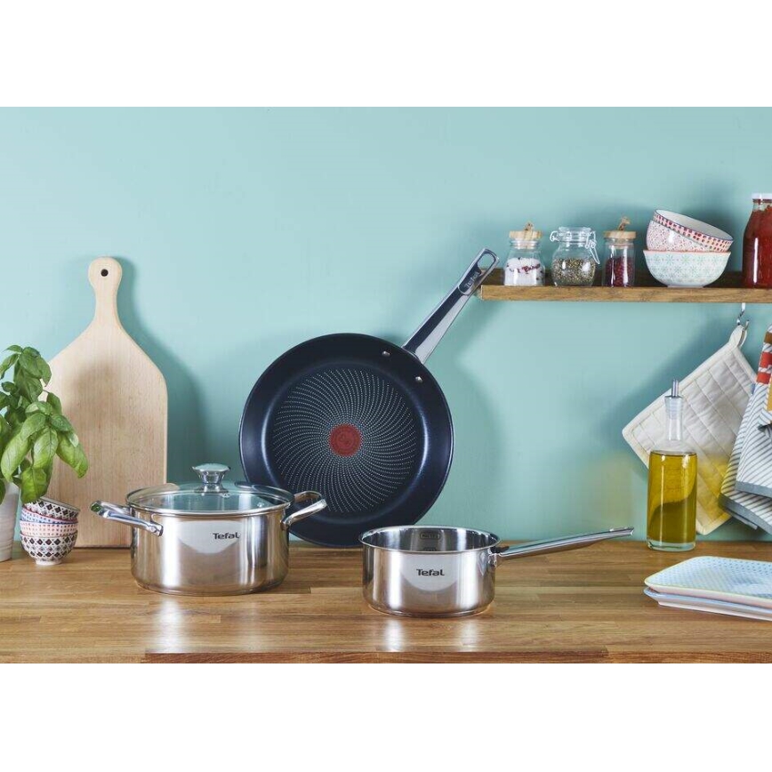 Tefal - Set van 2 COOK EAT koekenpannen 24/28 cm