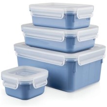 Tefal - Set voedselcontainers 4 st. MSEAL COLOR blauw