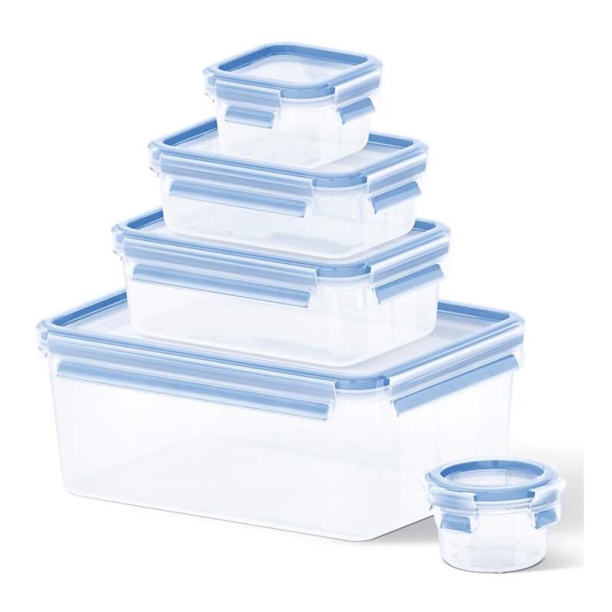 Tefal - Set voedselcontainers 5 st. MASTER SEAL FRESH blauw