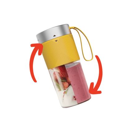 Tefal - Smoothieblender BLENDFORCE 50W/5V 1200 mAh geel