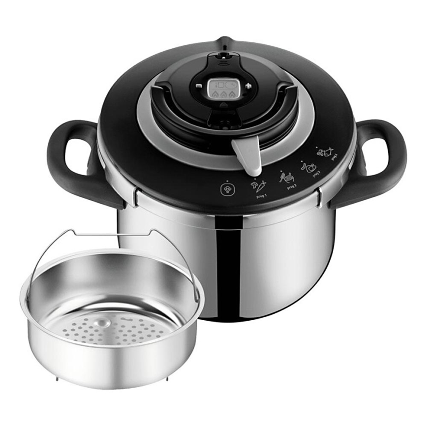 Tefal - Snelkookpan 6 l CLIPSO+ CHEF roestvrij