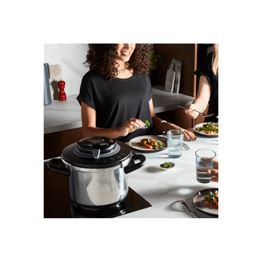 Tefal - Snelkookpan 6 l CLIPSO+ CHEF roestvrij