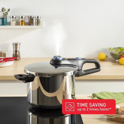 Tefal - Snelkookpan 6 l SECURE TRENDY roestvrij