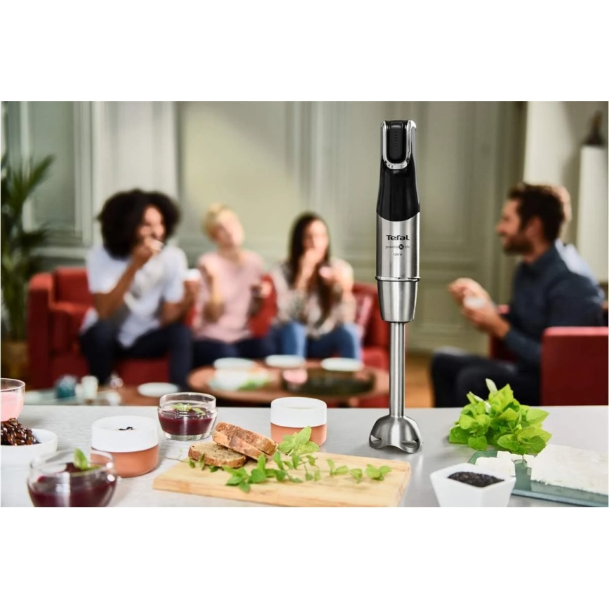 Tefal - Staafmixer INFINY FORCE PRO 5in1 1200W/230V zwart/roestvrij