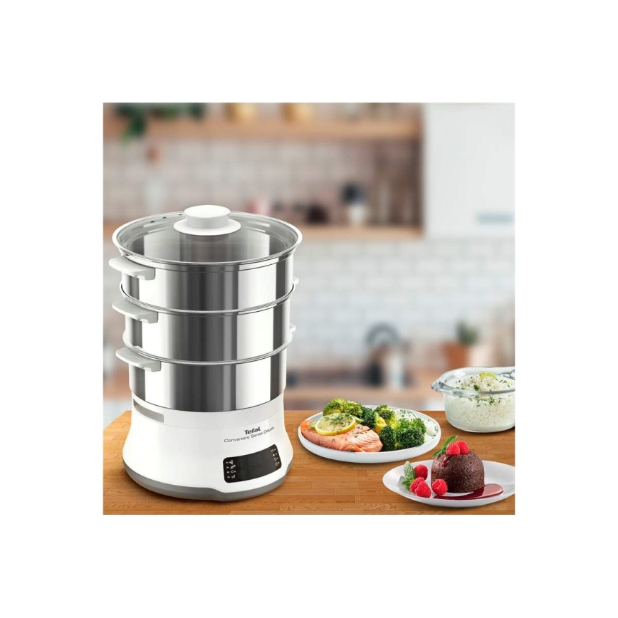 Tefal - Stoom pot CONVENIENT SERIES DELUXE 9l 900W/230V roestvrij