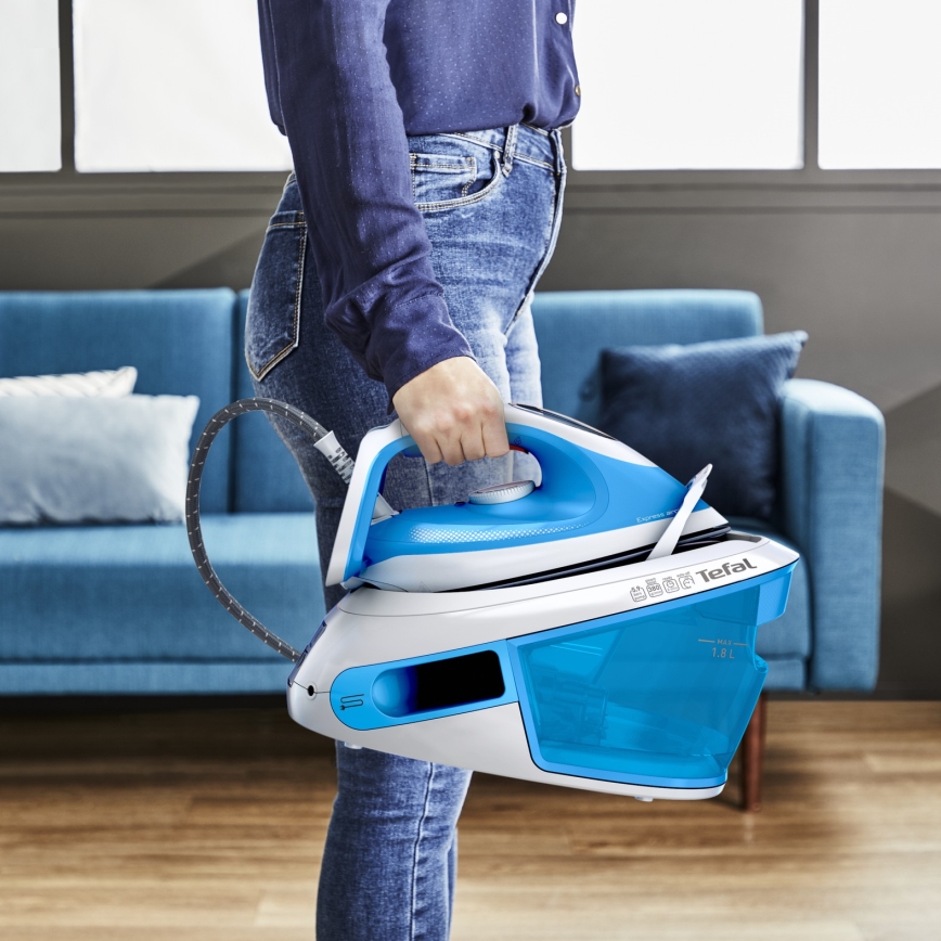 Tefal - Stoomgenerator EXPRESS AIRGLIDE 2800W/230V blauw