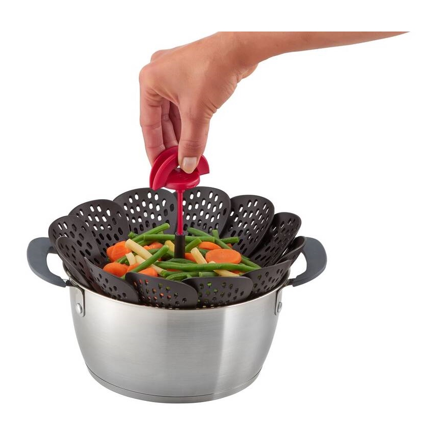 Tefal - Stoommandje INGENIO zwart/rood