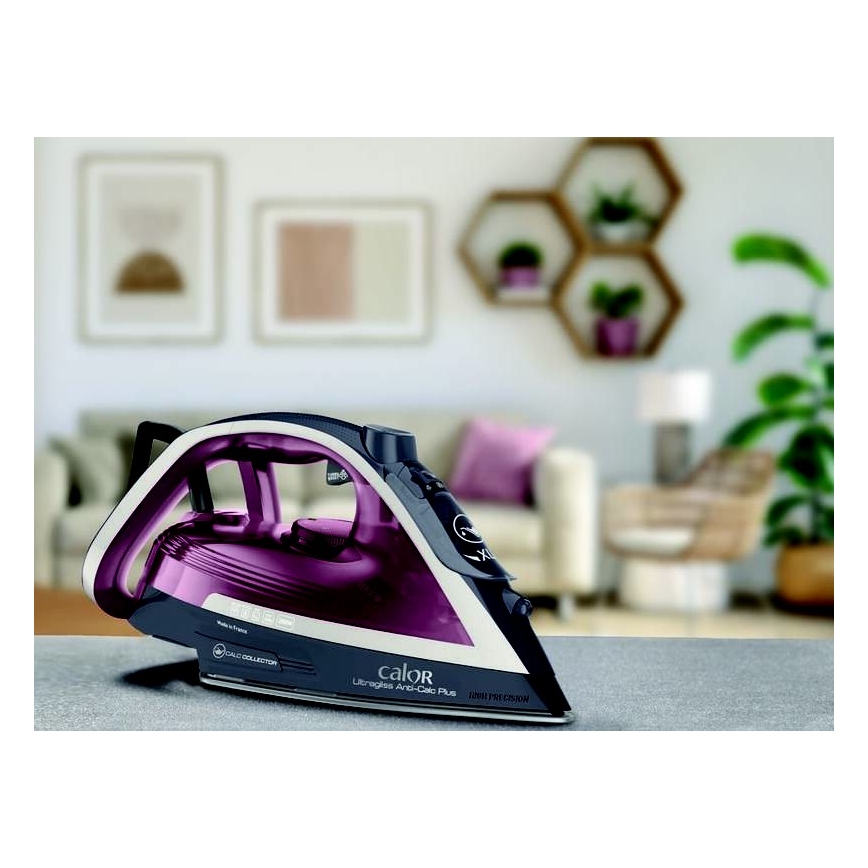 Tefal - Stoomstrijkijzer ULTRAGLISS PLUS 2800W/230V bordeaux/grijs