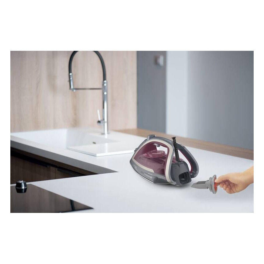 Tefal - Stoomstrijkijzer ULTRAGLISS PLUS 2800W/230V bordeaux/grijs