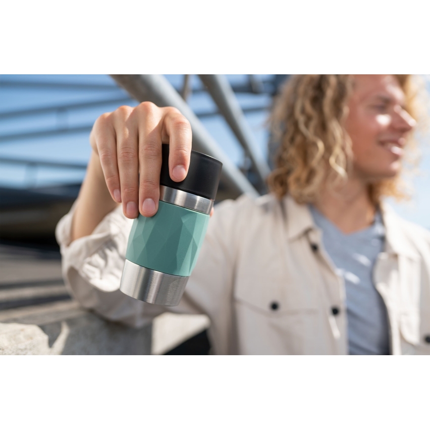 Tefal - Thermische mok 300 ml COMPACT MUG roestvrij/groen