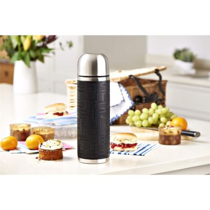 Tefal - Thermoskan met mok 0,5 l SENATOR roestvrij/zwart