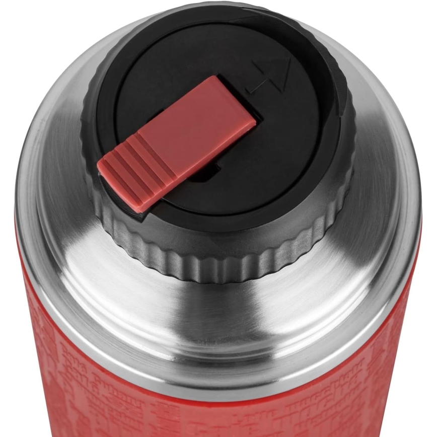 Tefal - Thermoskan met mok 1 l SENATOR roestvrij/rood