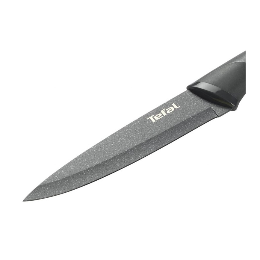 Tefal - Universeel roestvrijstalen mes FRESH KITCHEN 12 cm grijs/groen