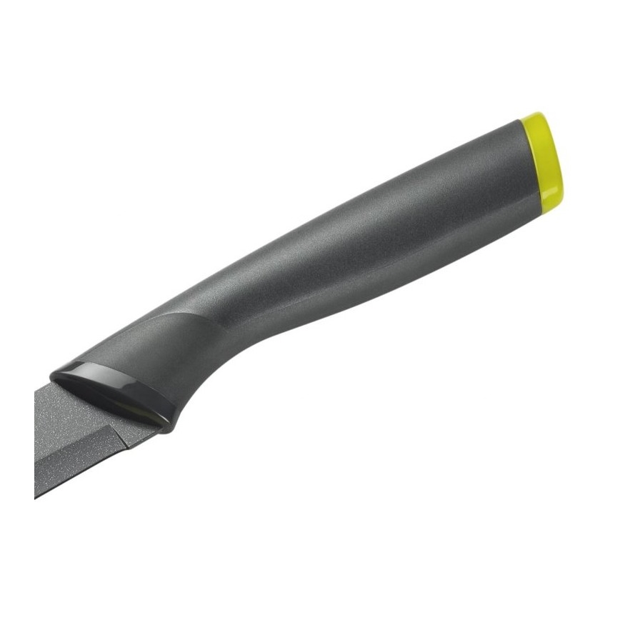 Tefal - Universeel roestvrijstalen mes FRESH KITCHEN 12 cm grijs/groen