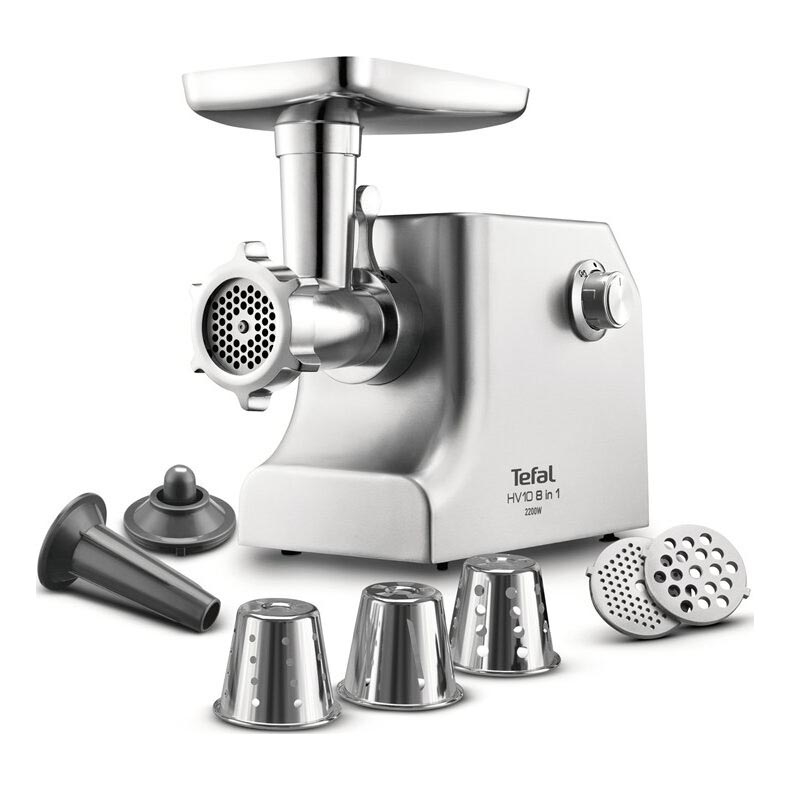 Tefal - Vleesmolen 8in1 2200W/230V zilver