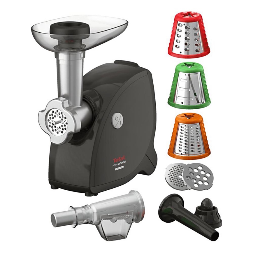 Tefal - Vleesmolen 9in1 2000W/230V zwart