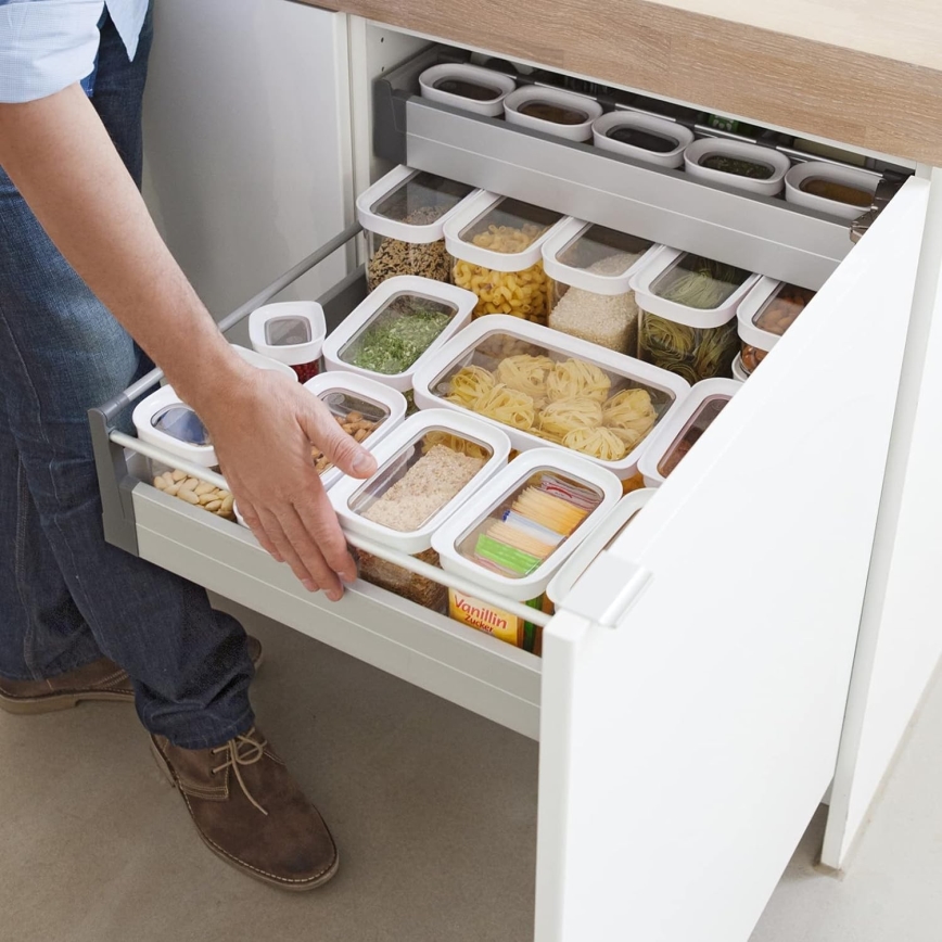 Tefal - Voedselbewaardoos 2,2 l OPTIMA wit/doorzichtig