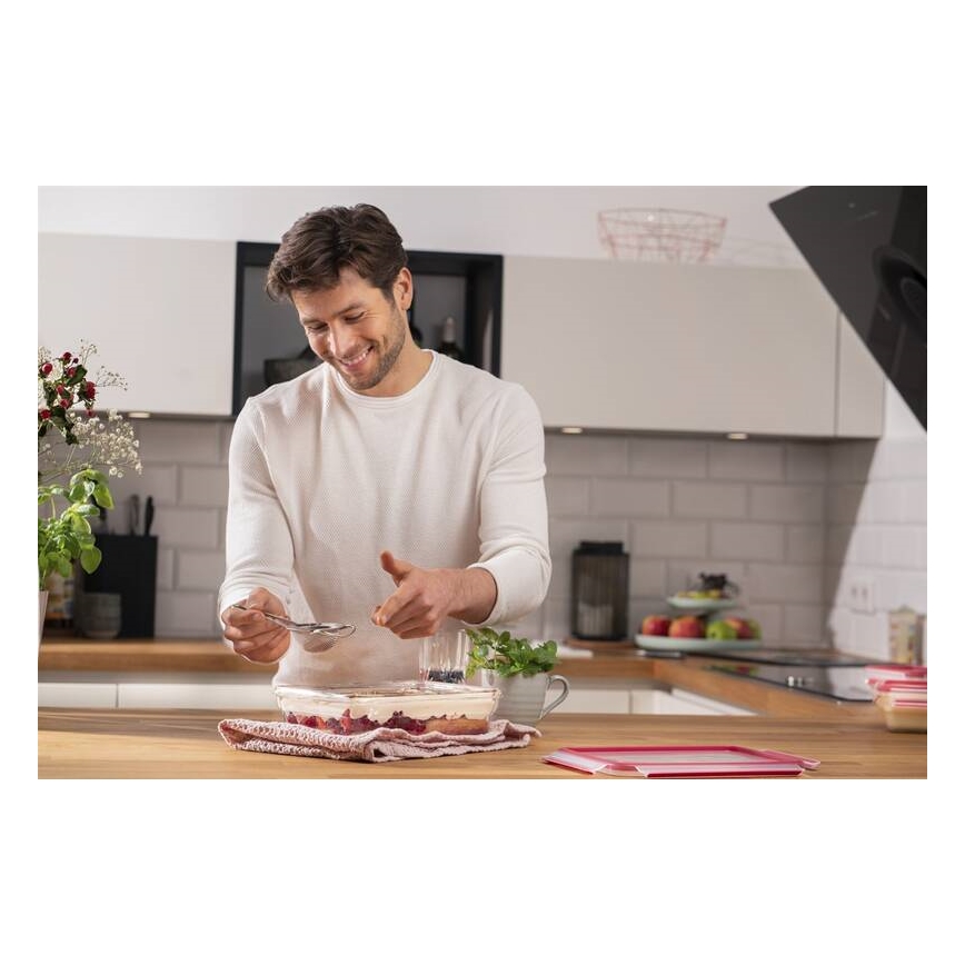 Tefal - Voedselbewaardoos 2 l MSEAL GLASS rood/glas