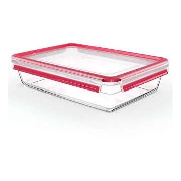 Tefal - Voedselbewaardoos 3 l MSEAL GLASS rood/glas