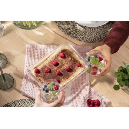 Tefal - Voedselcontainer 2 l MSEAL GLASS rood/glas