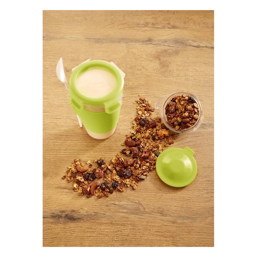 Tefal - Yoghurtpotje met een lepel 0,45 l MASTER SEAL TO GO groen